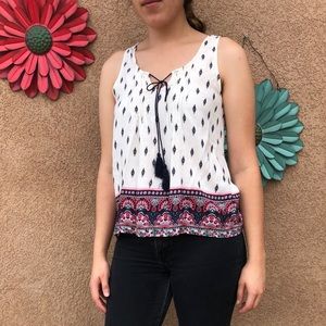 Patterned Tank Top
